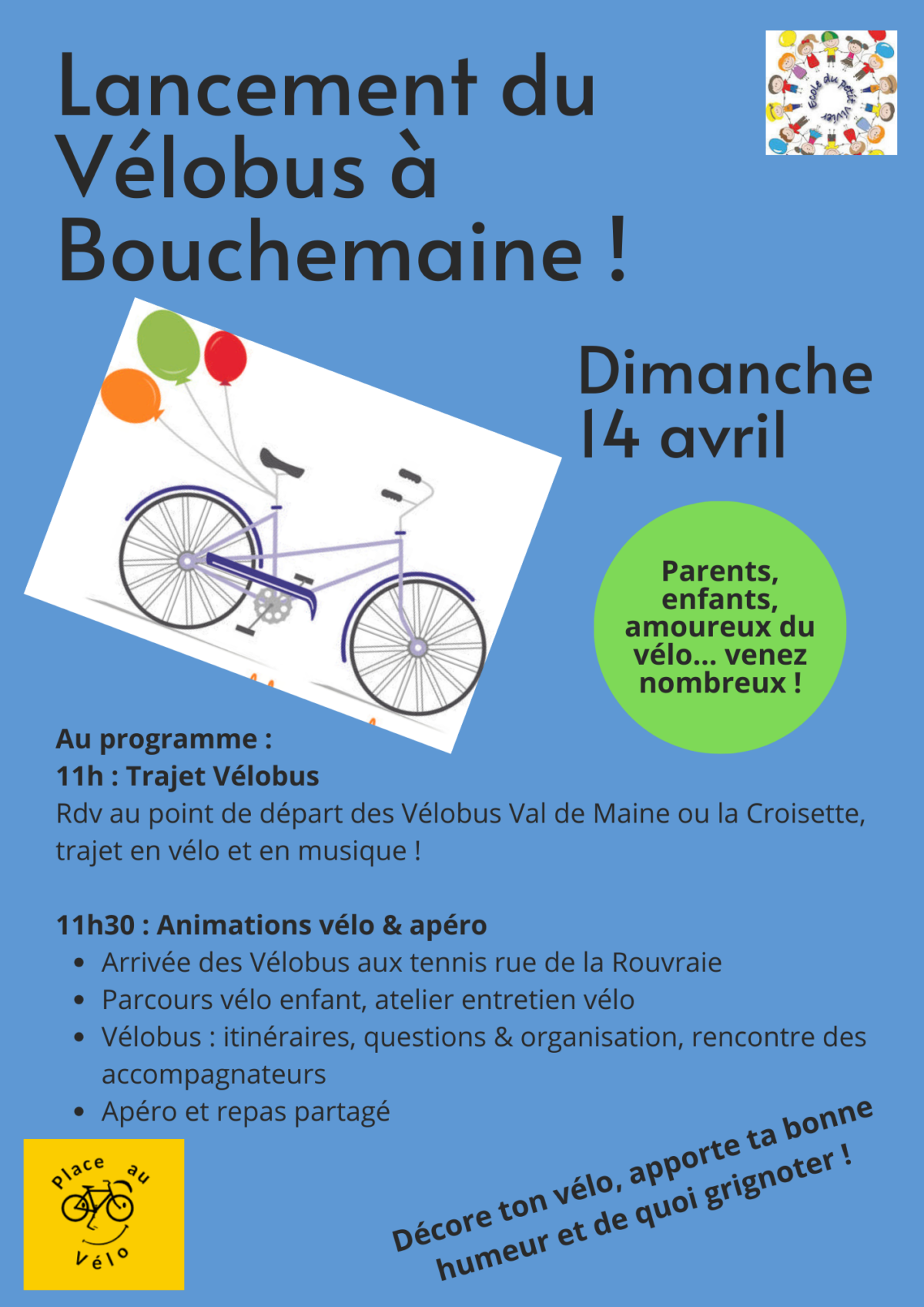 Lancement du Vélobus à Bouchemaine